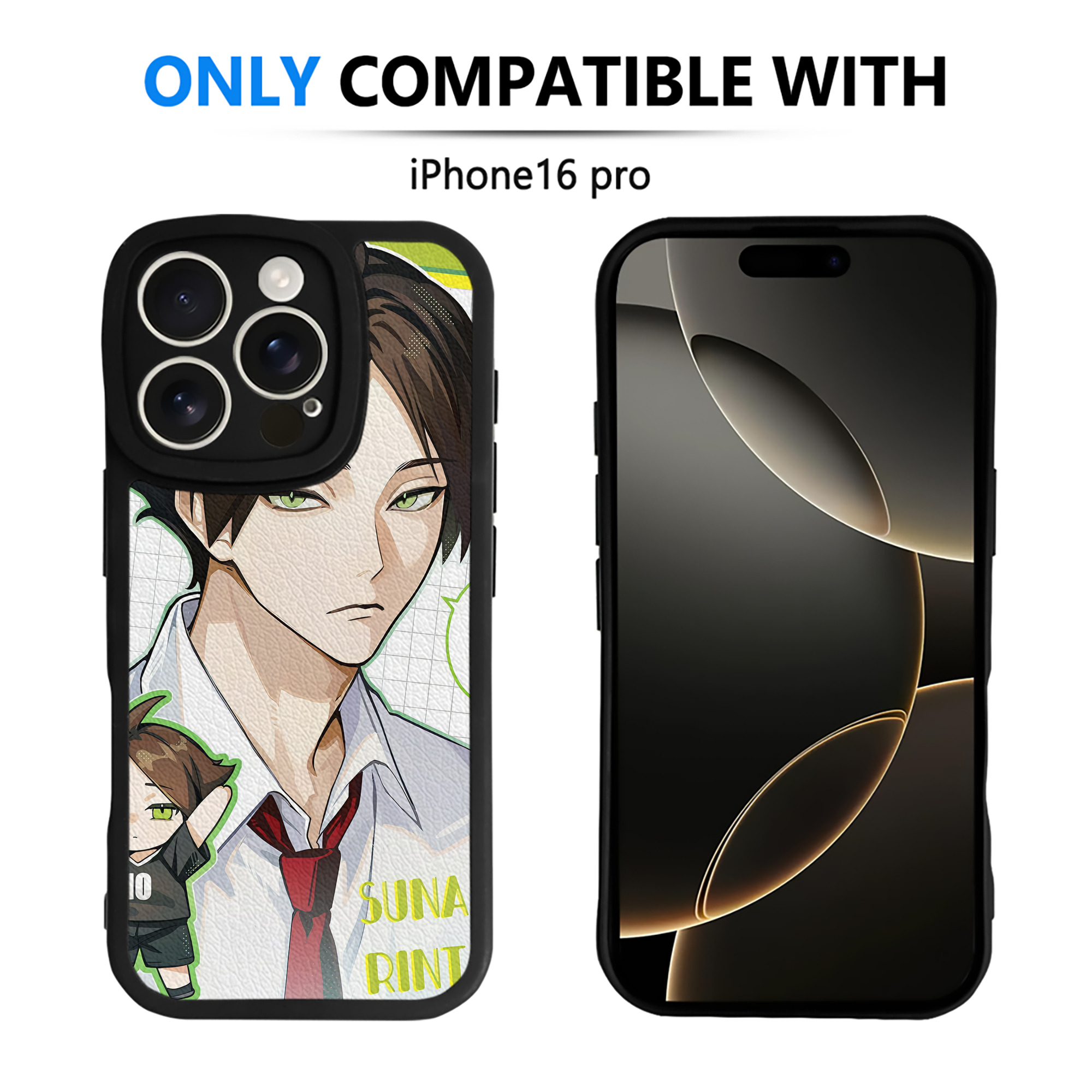 （画像用） ハイキュー!! Haikyu!! 【iPhone 16シリーズ対応】シリコンスマホケース（レザー調） 材質：シリコン